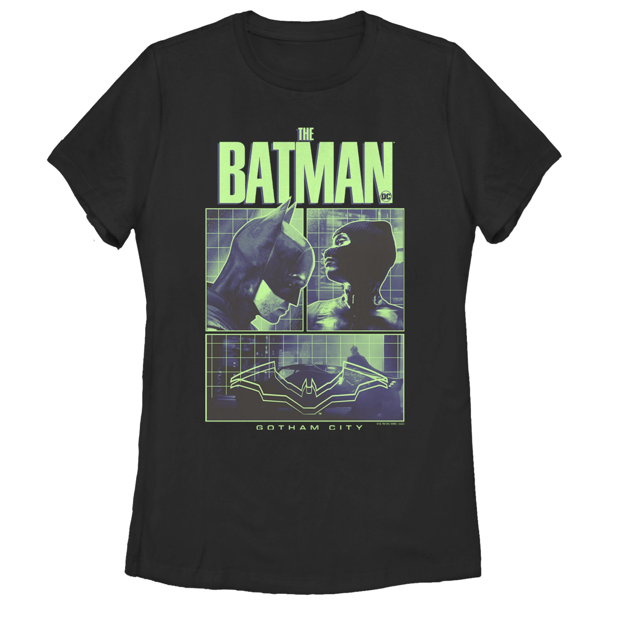 Women’S The Batman Dark Knight And Catwoman Panels T-Shirt