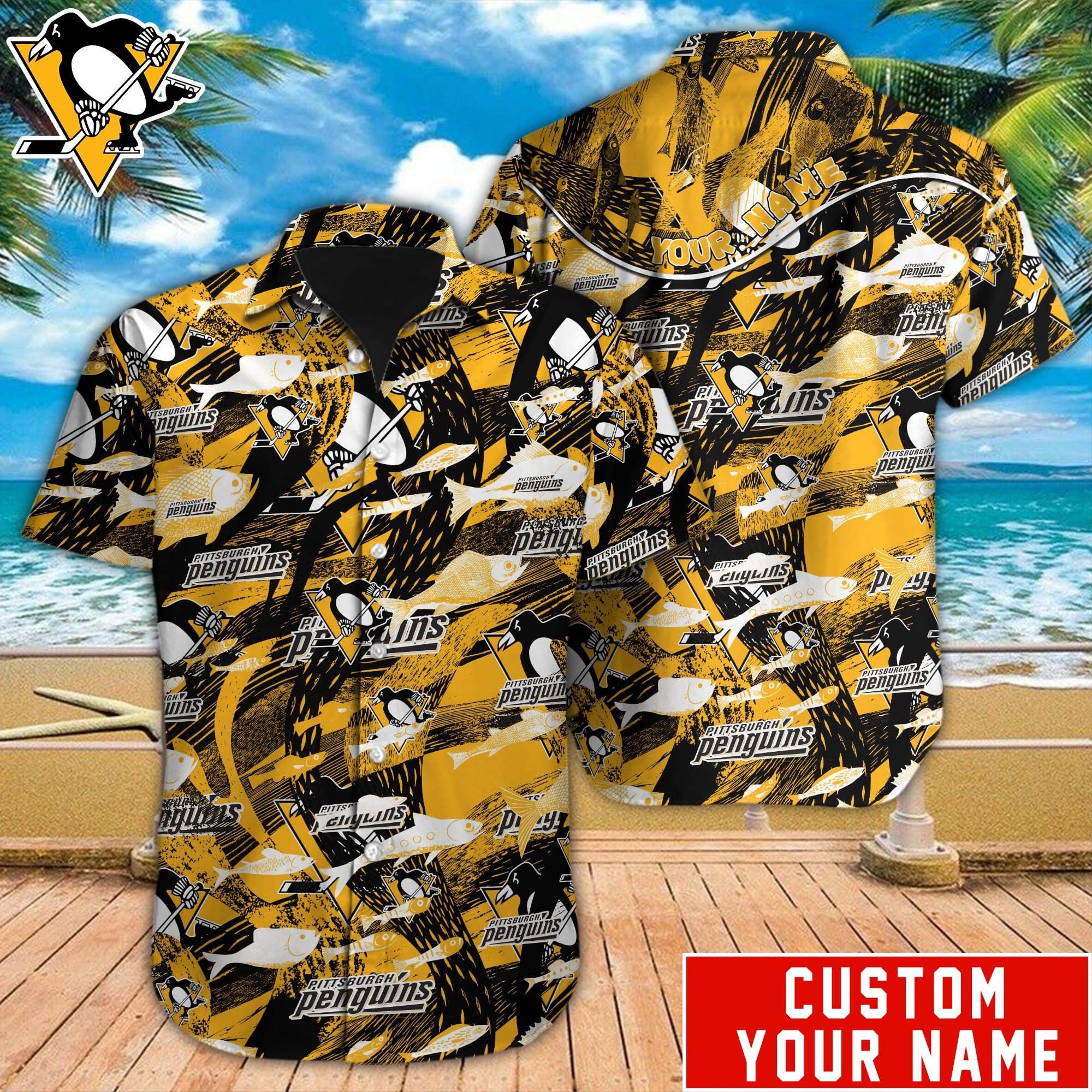 Pittsburgh Penguins Nhl-Hawaiian Shirt Custom M-39404