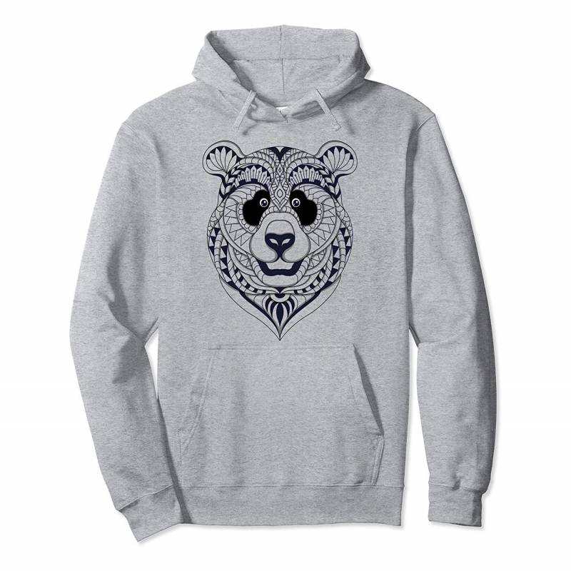 Zen Style Panda Sacred Geometry Cute Animal & Nature Lover Pullover Hoodie, T Shirt, Sweatshirt