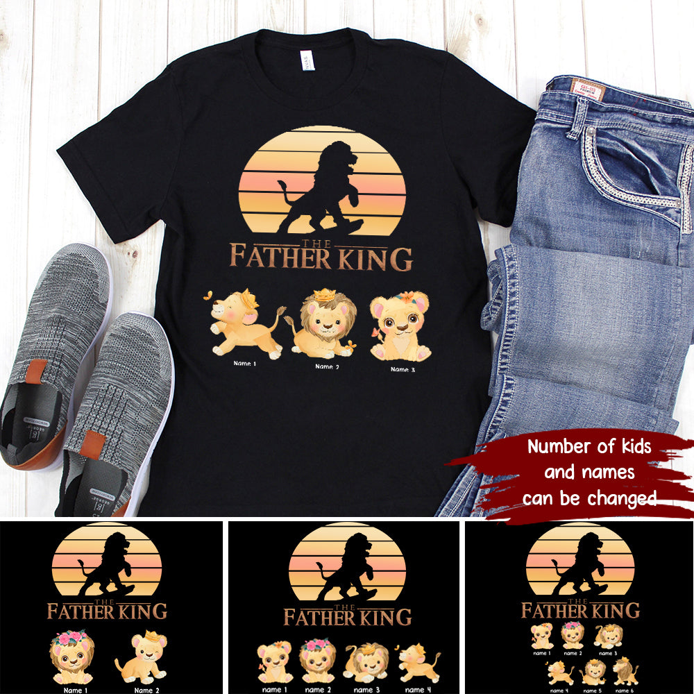 89Customized The Father King Lion Dad Lion Chibi Shirt