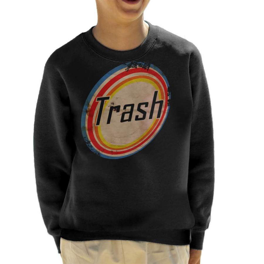 Trash Sign Vintage Kid’s Sweatshirt