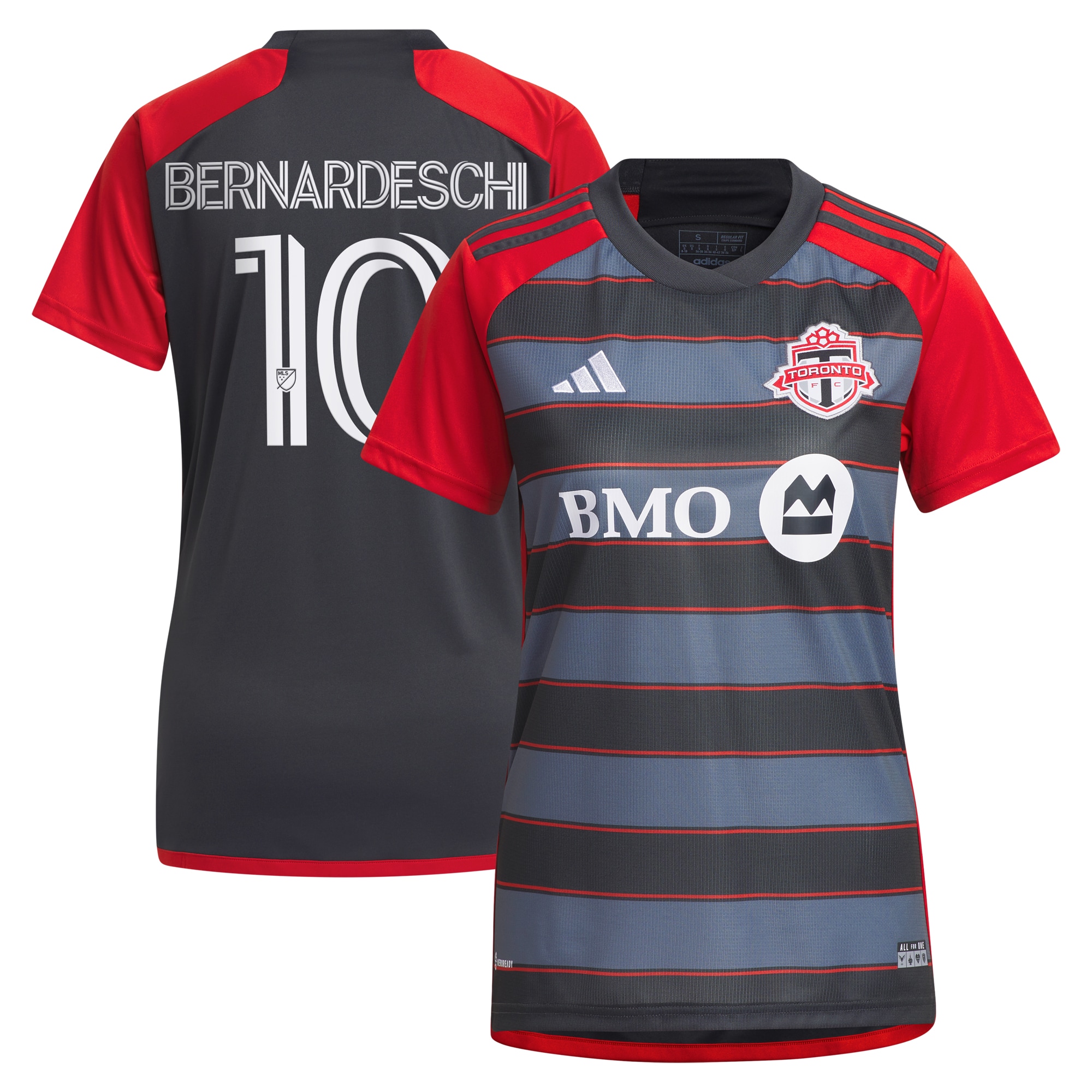 Federico Bernardeschi Toronto FC Women's 2023 Club Kit Replica Player Jersey – Gray