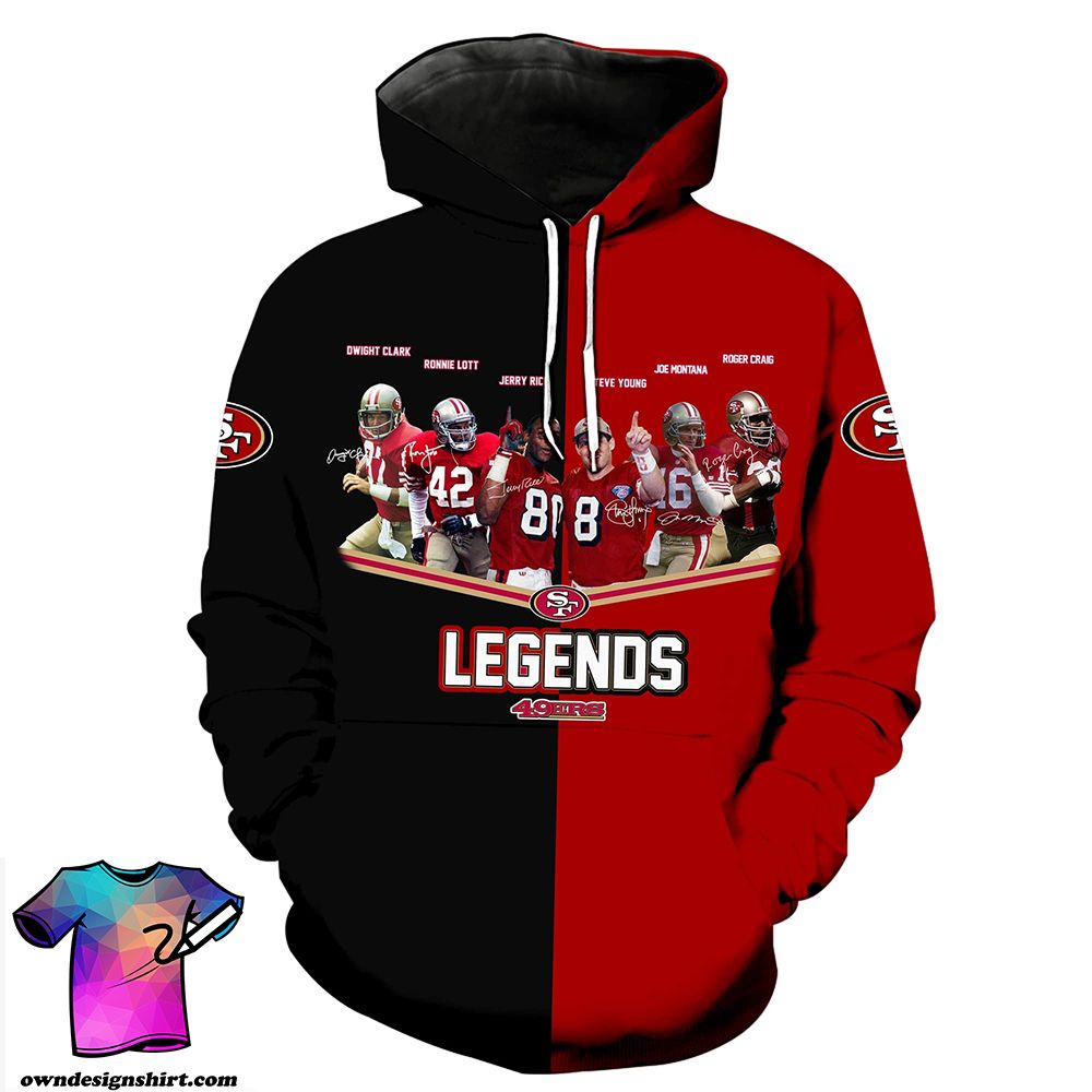 [The Best-Selling] San Francisco 49Ers Legends    93 Unisex 3D Hoodie Gift For Fans