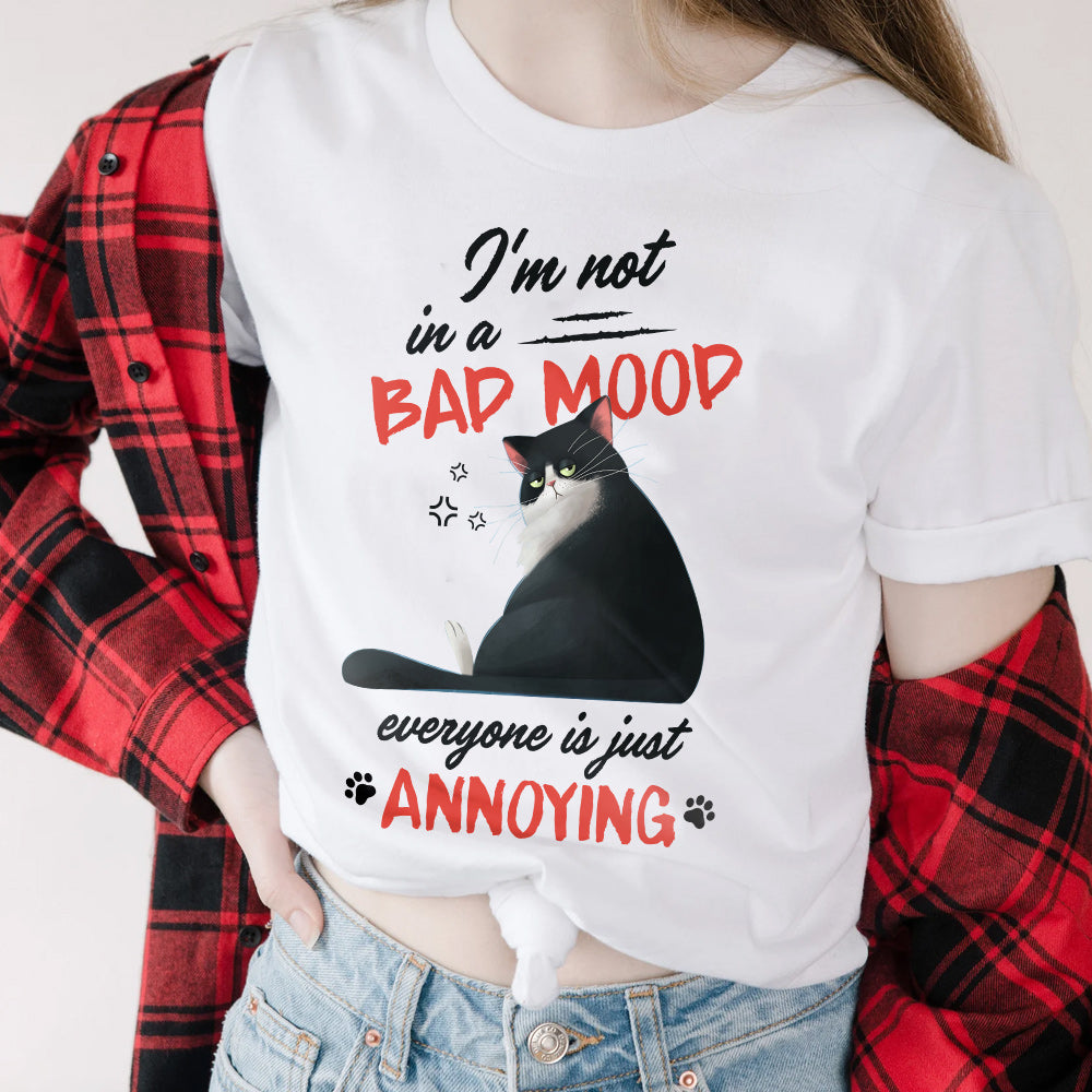 Cat I Am Not In A Bad Mood Harz0903010Y Light Classic T Shirt