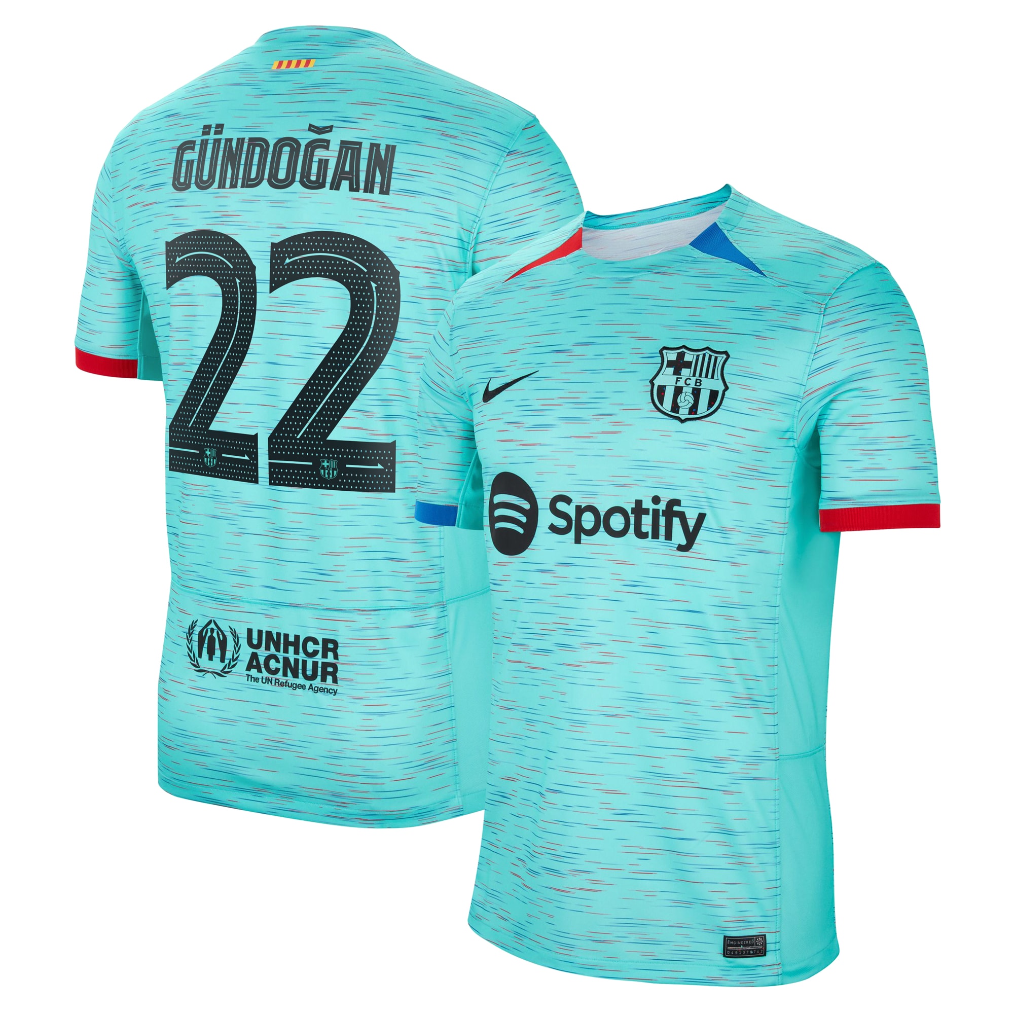 Ilkay Gündogan Barcelona 2023/24 Third Replica Jersey – Aqua