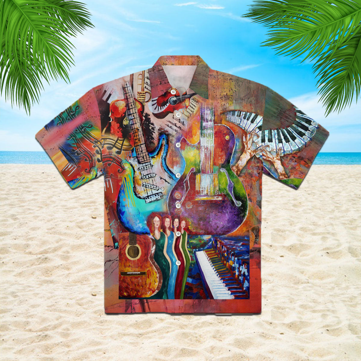 Orseplaying Guitar Is My Hobby Hawaii Shirt For Men And Women Ha102269