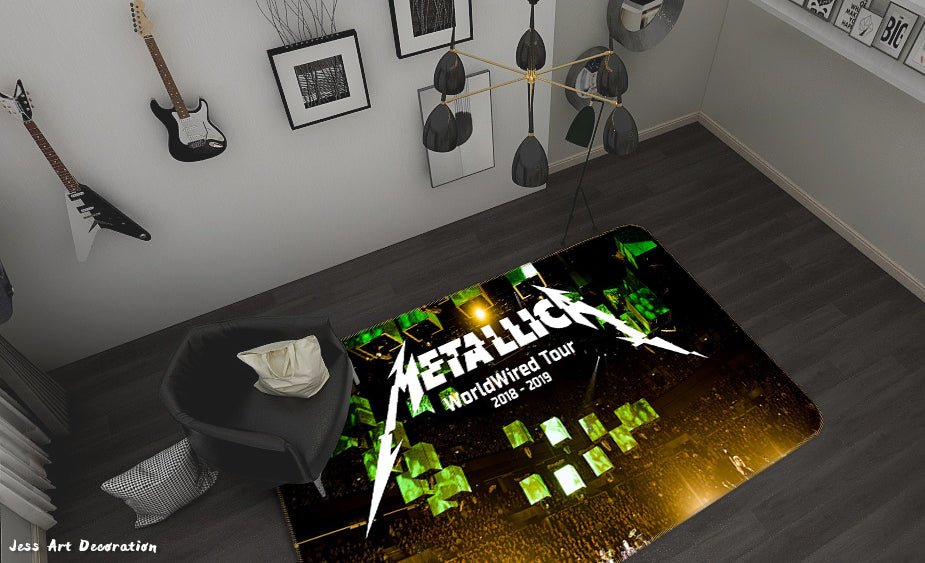 3D Metallica Rock Band Non-Slip Rug Mat 125