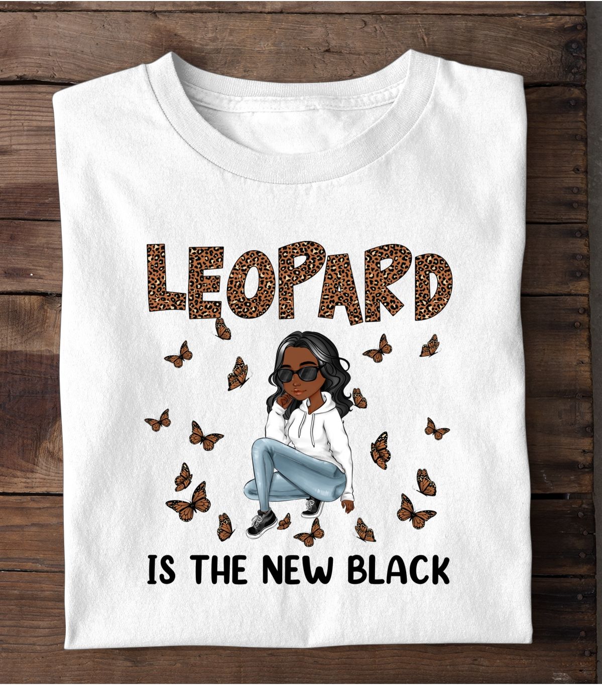 Personalized Leopard Is The New Black Ni2001003Xb Unisex T-Shirt