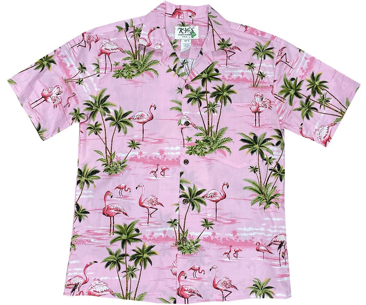 Flamingo Island Pink Hawaii Summer Shirt Ha22744