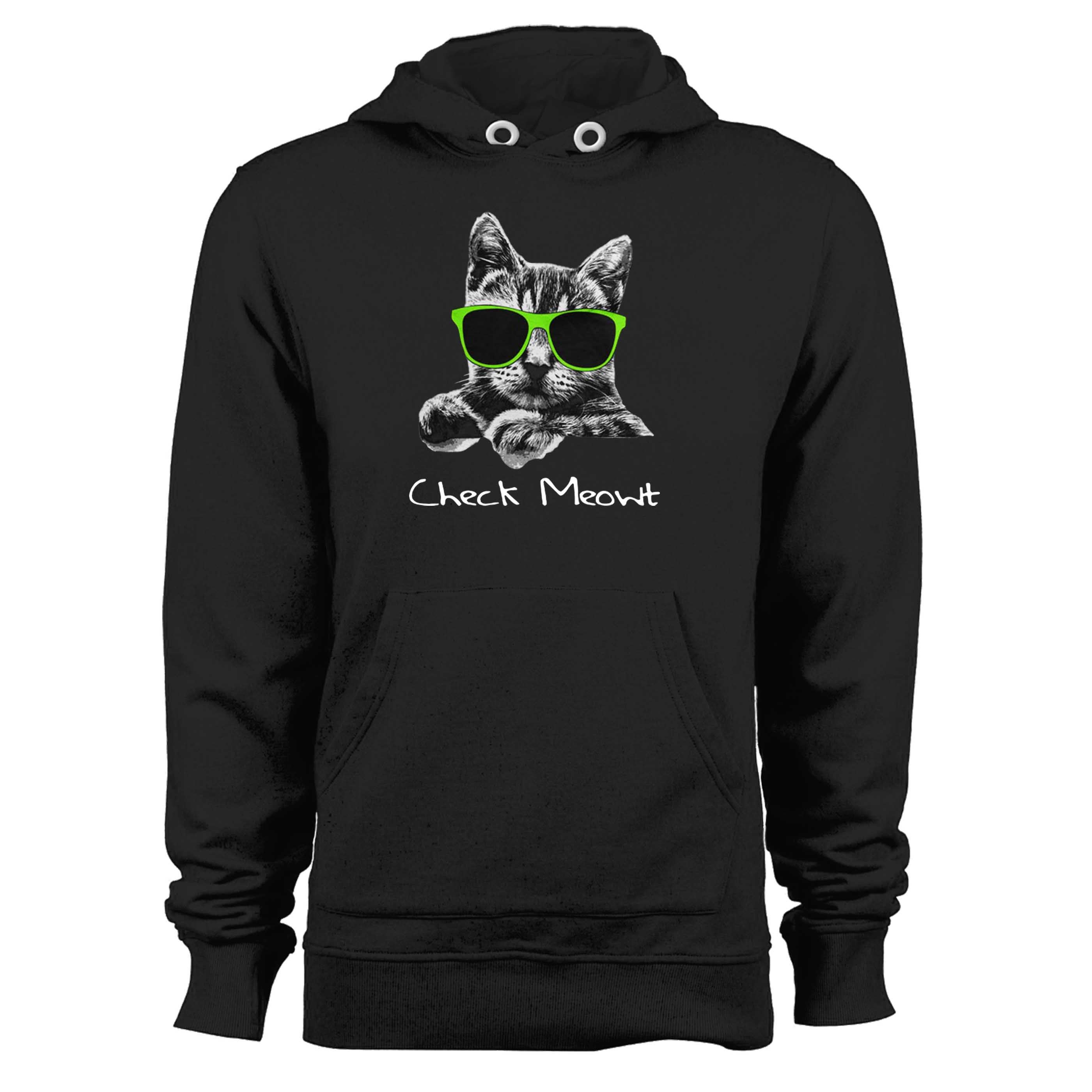 Check Meowt Cat Kitten Workout Funny Weightlifting Unisex Hoodie