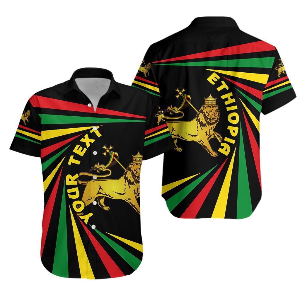 (Custom Personalised) Ethiopia Lion Of Judah Hawaiian Shirt Creative Style Lt8