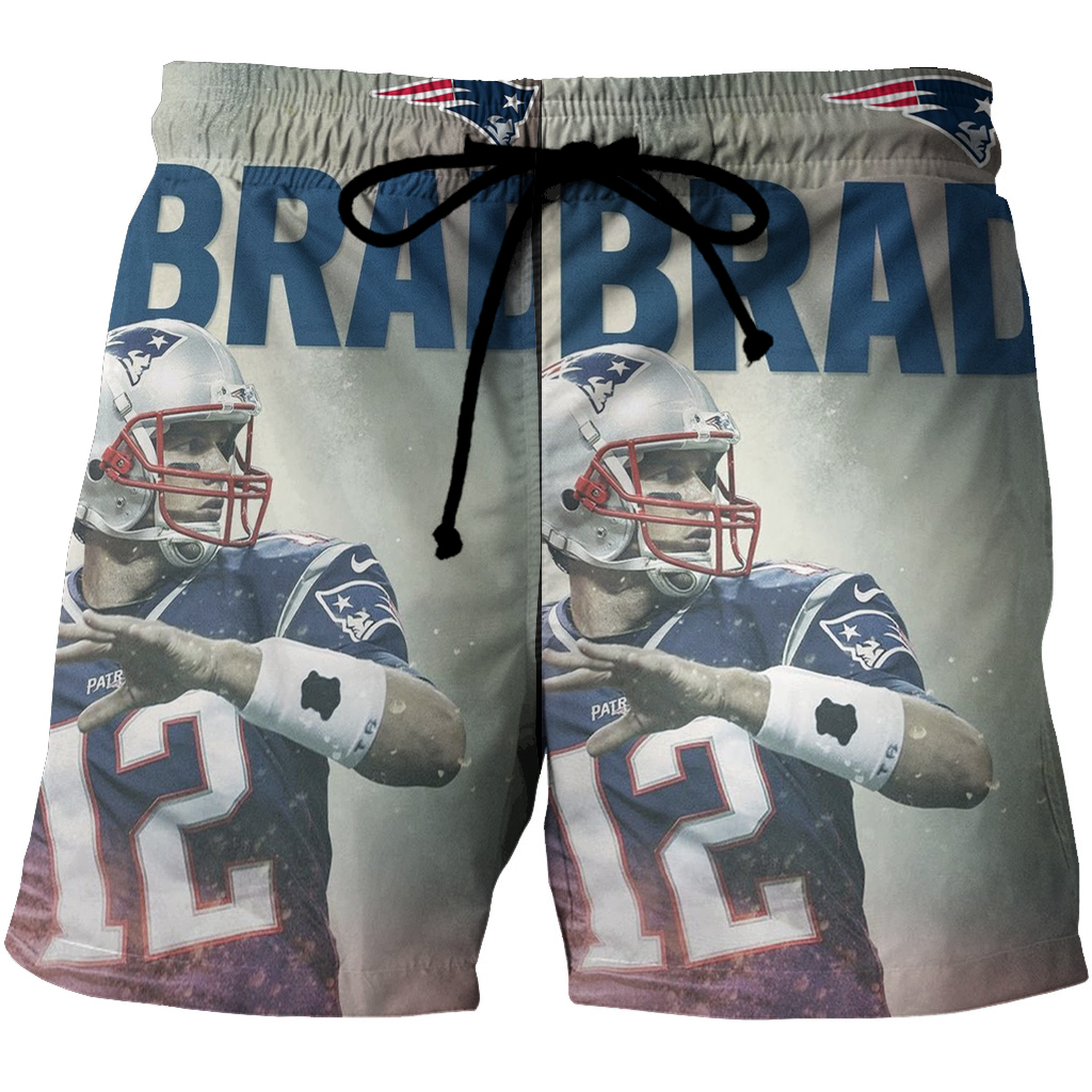 New England Patriots Tom Brady11 3D All Over Print Summer Beach Hawaiian Short