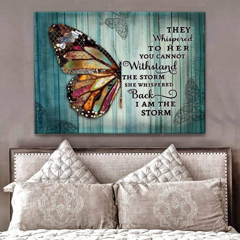 I am the storm Butterfly Poster Canvas 5232203015