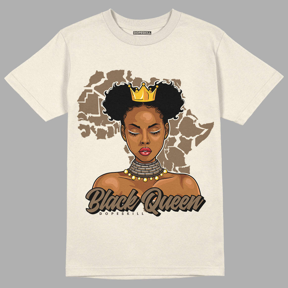 JD 1 Low Og “Reverse Mocha” Dopeskill Sail T-Shirt Black Queen Graphic