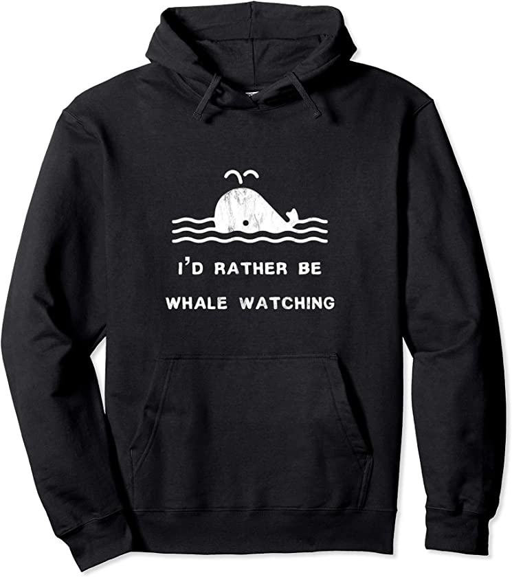 Whale Watching Gifts For Whale Watcher Pullover Hoodie