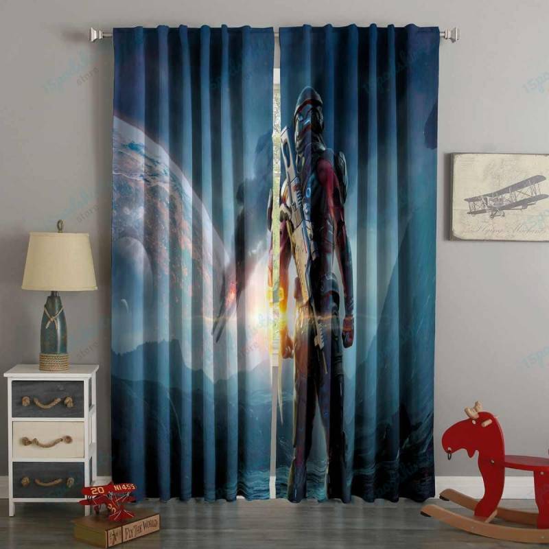 3D Printed Mass Effect Andromeda Style Custom Living Room Curtains