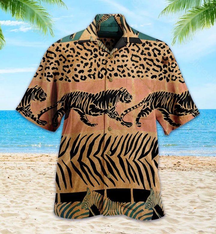 Tiger And Zebra Hawaii Shirt Ha99865