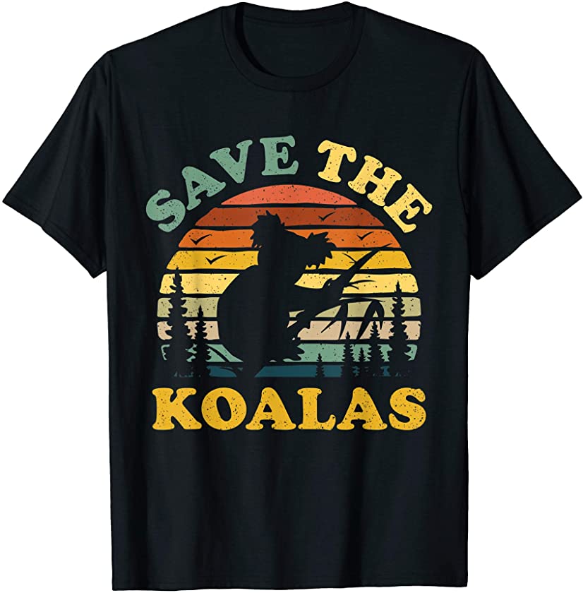 Save the Koala Vintage Retro Animal Lovers Gift T-Shirt