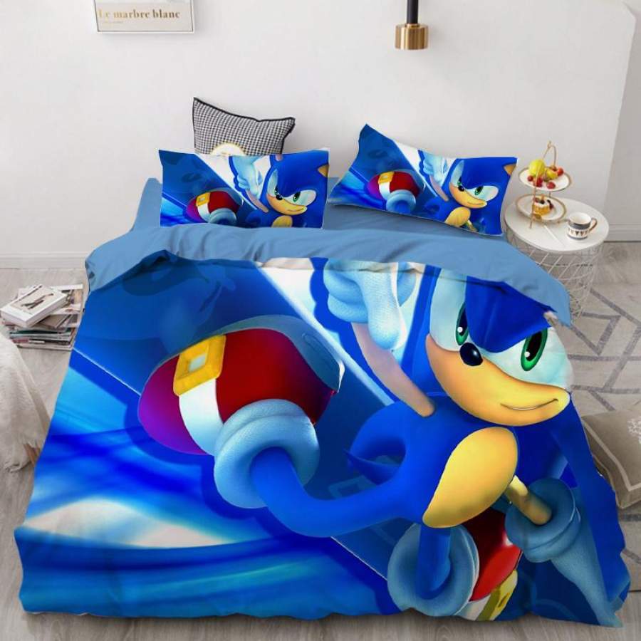 Sonic The Hedgehog #6 Duvet Cover Quilt Cover Pillowcase Bedding Set Bed Linen Home Decor