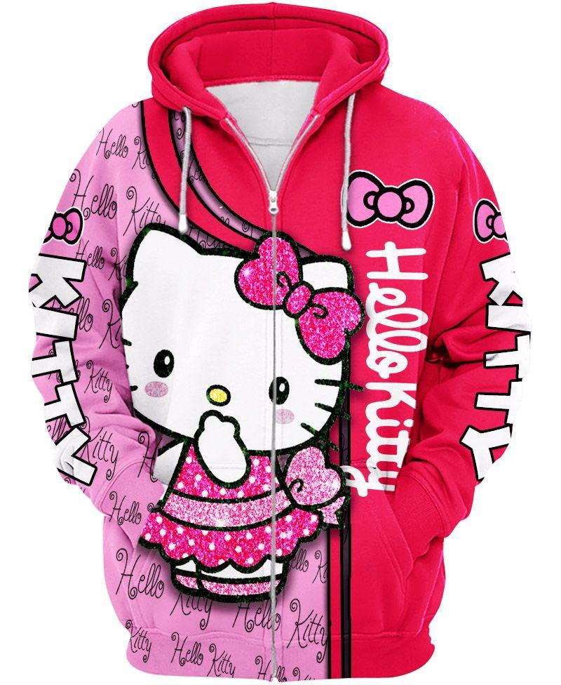 Hello Kitty Zip-Up Hoodie – Chingontees