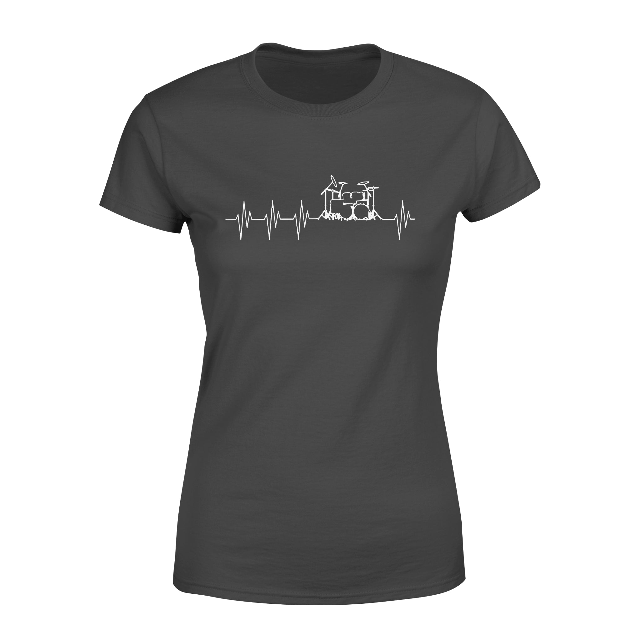 Heartbeat Drums For Drummer – Premium Women’s T-shirt