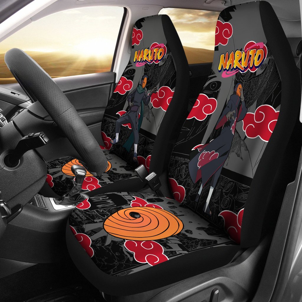 Akatsuki Tobi Car Seat Covers Naruto Anime Car Accessories