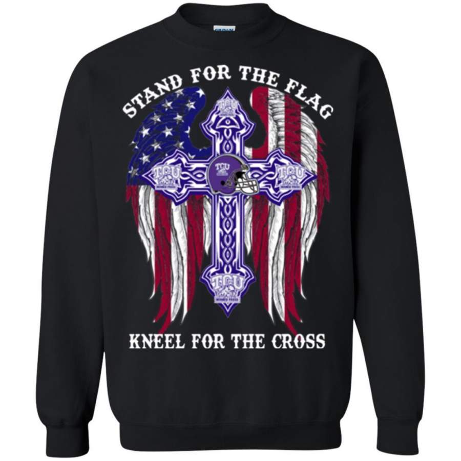 AGR Tcu Horned Frogs Stand For The America Sport Flag Sweatshirt