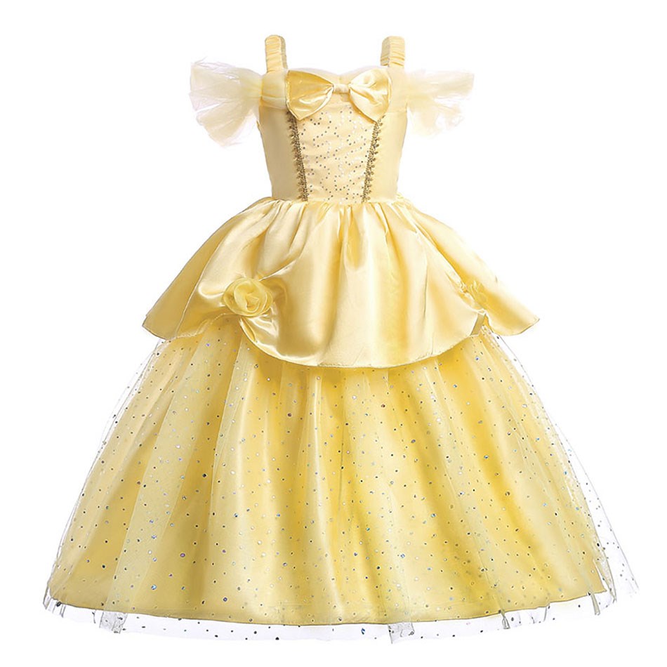 Baby Girl Christmas Costume Kids Elsa Snow White Aurora Belle Dress Girl Princess Dress Children Carnival Birthday Party Costume alx