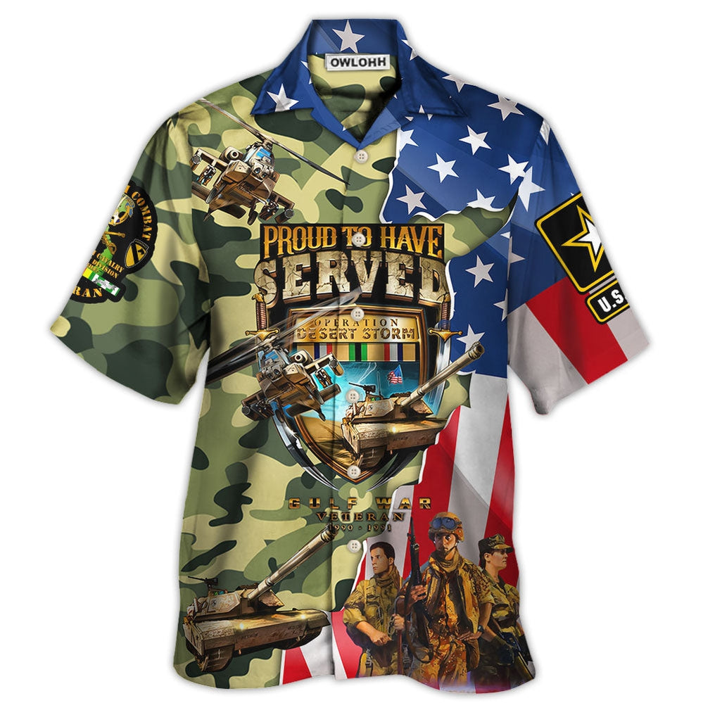 Veteran Colorful America Veteran War And Peace Proud To Have Veteran – Hawaiian Shirt  – Owl Ohh