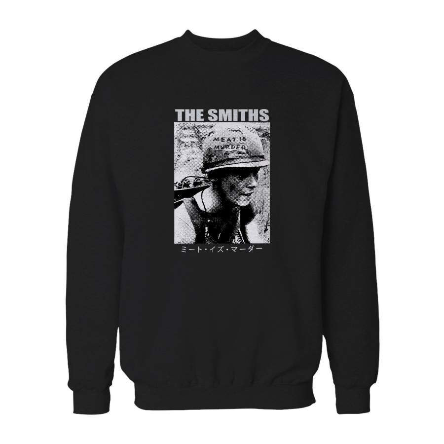 The Smiths Meat Is Murder Japanese Morrissey Marr Joy Divison How Soon Is Now Ian Curtis The Cure Emo Hard Core Vegan Sweatshirt T-Shirt