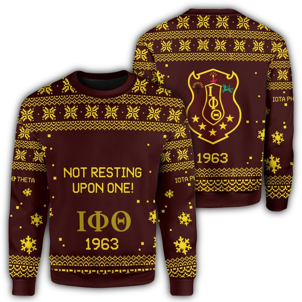 Greek Life Sweatshirt – Iota Phi Theta Xmas Motto Sweatshirt