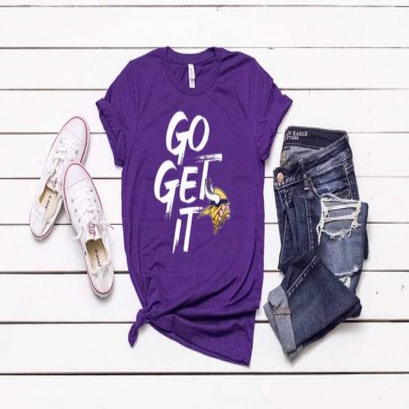 Minnesota Vikings GO GET IT Tee Shirt