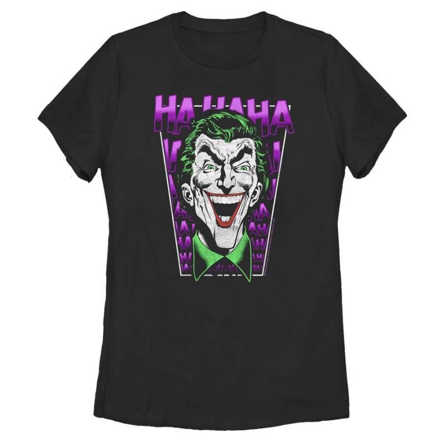 Who Laughs Last – DC Comics: Batman Black T-Shirt, Women’s