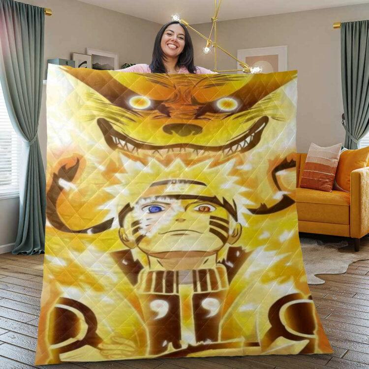 Animood Narutopedia - Uzumaki Naruto, Uzumaki Naruto Quilt Blanket, Uzumaki Naruto Gift For Fan, Uzumaki Naruto Quilt Blanket