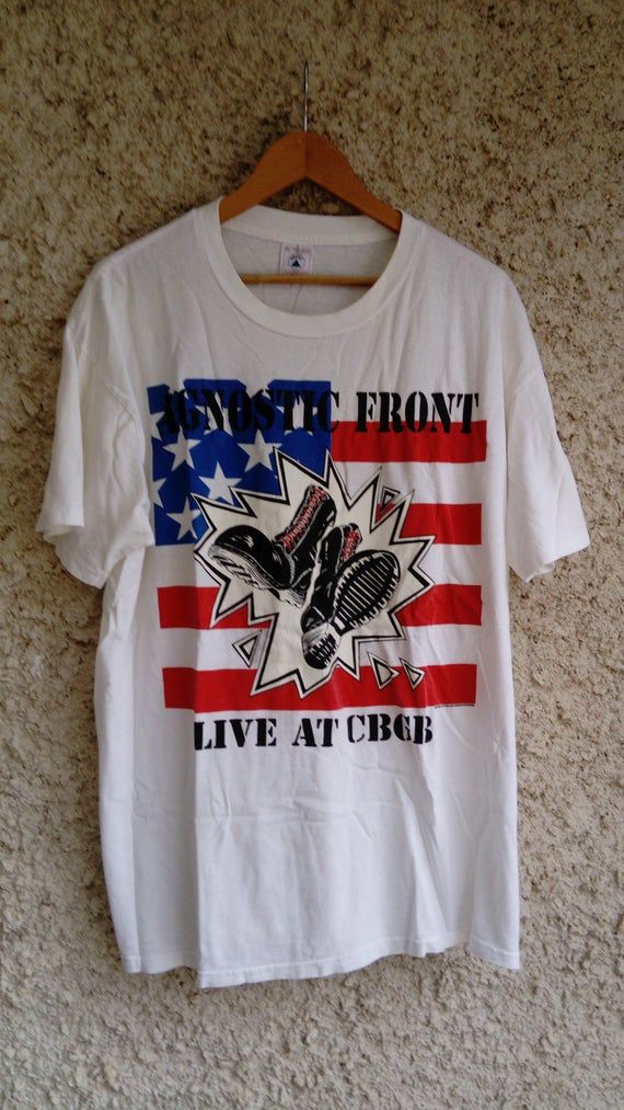 Agnostic Front Live at CBGB 1996 Blue Grape vintage shirt New York Hard Core Cro Mags Murphy s Law Sick Of It All Biohazard Warzone