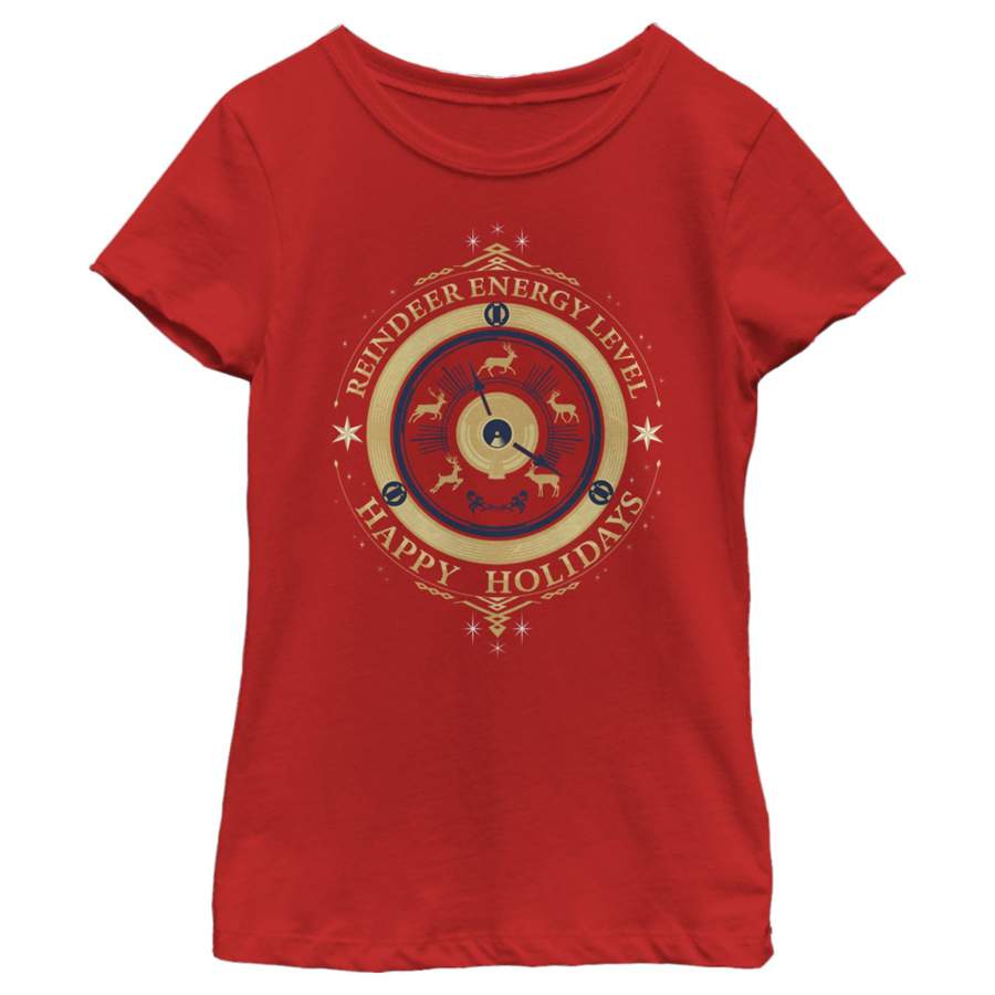 Christmas Chronicles 2 Girl’s Reindeer Energy Meter  T Shirt