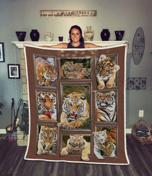 3D Huge Tiger Soft Cozy Lightweight Premium Blanket