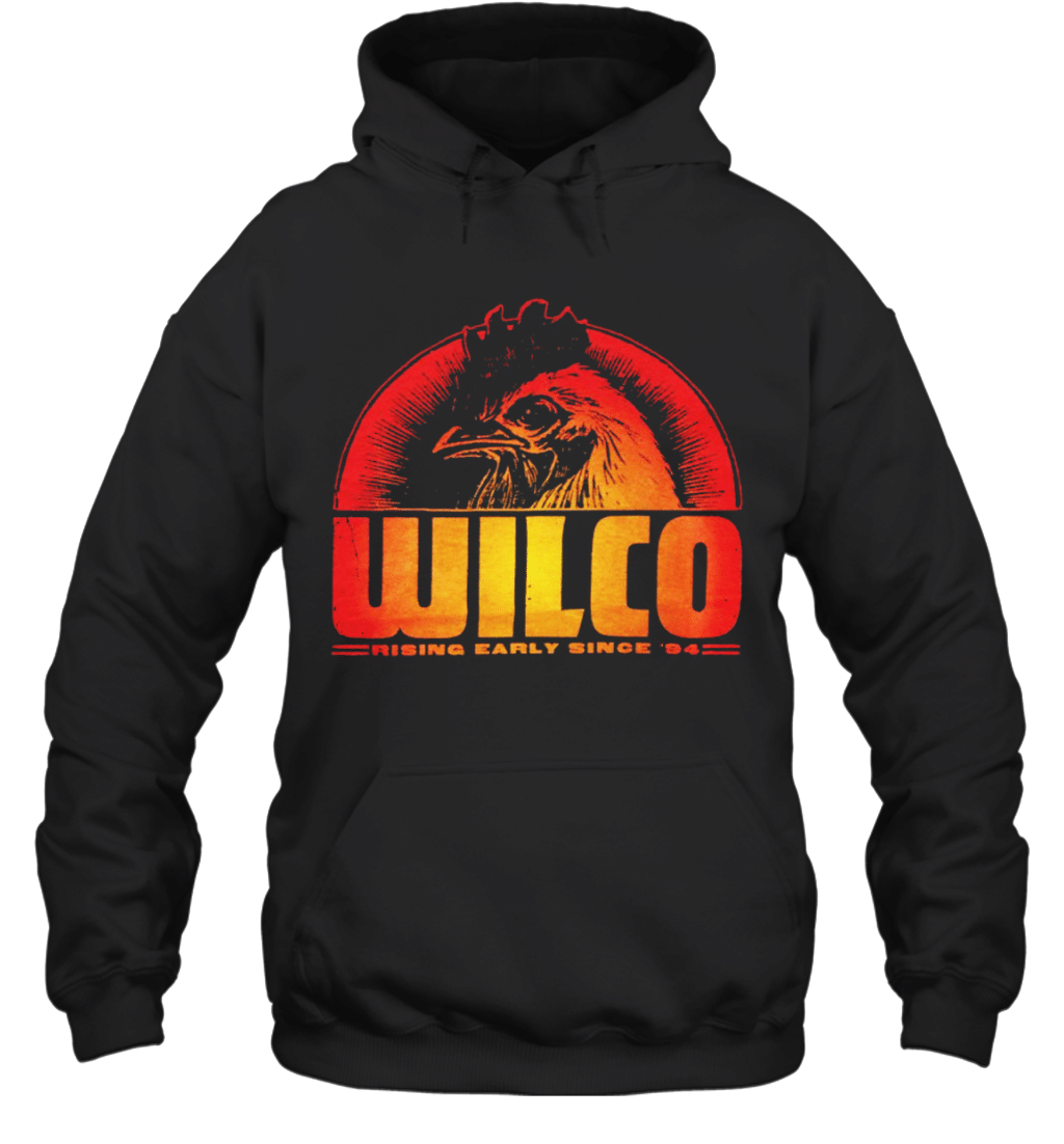 Wilco Men’s Black Rooster Vintage Black Hoodie