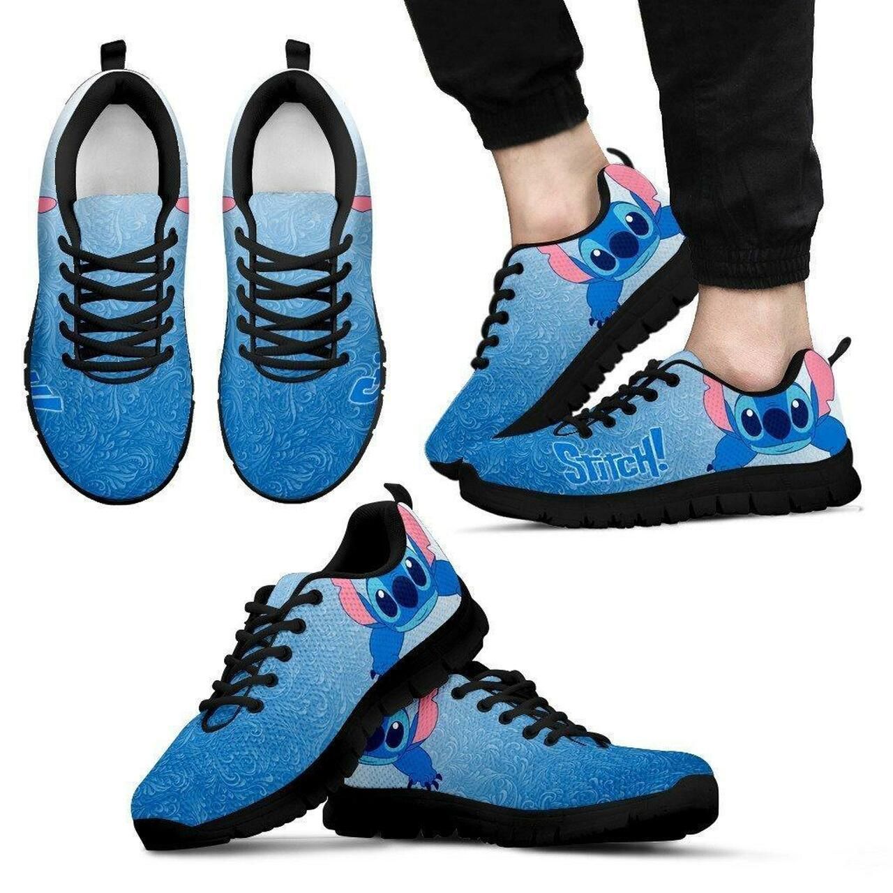 Stitch Sneakers Shoes For Women, Shoes For Men Sneaker Custom Shoes Shoes20334