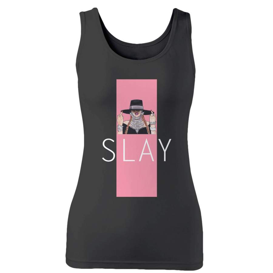 Beyonce Slay Pink Line Woman’s Tank Top