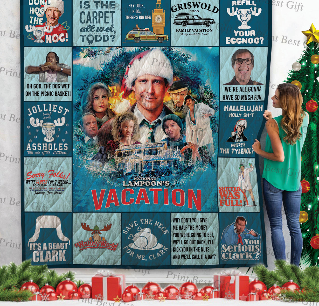 National Lampoon’S Christmas Vacation Poster Quilt Blanket
 
190+ Customer Reviews