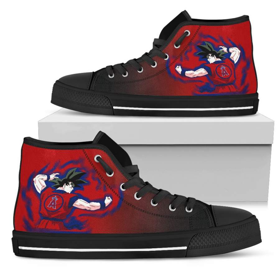 Los Angeles Angels Goku Saiyan Power High Top Shoes