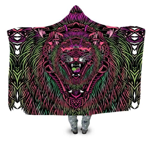 Acid Tiger Pink Blanket