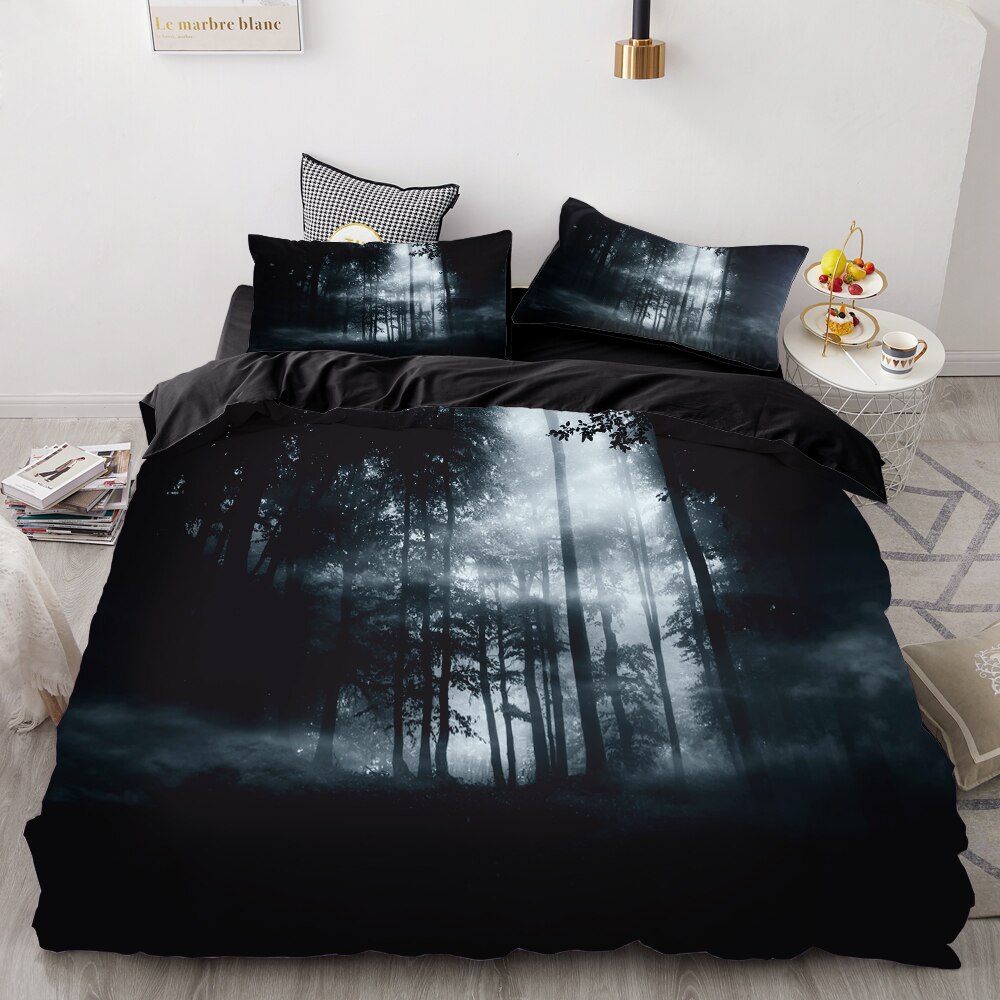 3D Print Bedding Set Custom/Europe/Usa Queen/King,Duvet Cover Set,/Blanket Cover Set Halloween Ghostly Figure,