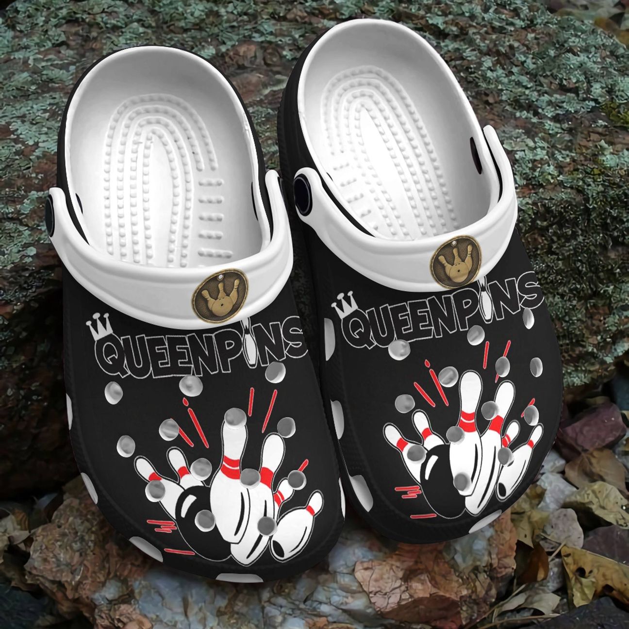 Bowling Personalized Clog, Custom Name, Text, Color, Number Fashion Style For Women, Men, Kid, Print 3D Queen Pins