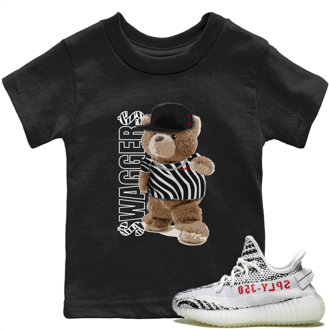 Bear Swaggers T-Shirt – Yeezy Boost 350 Zebra Baby & Youth