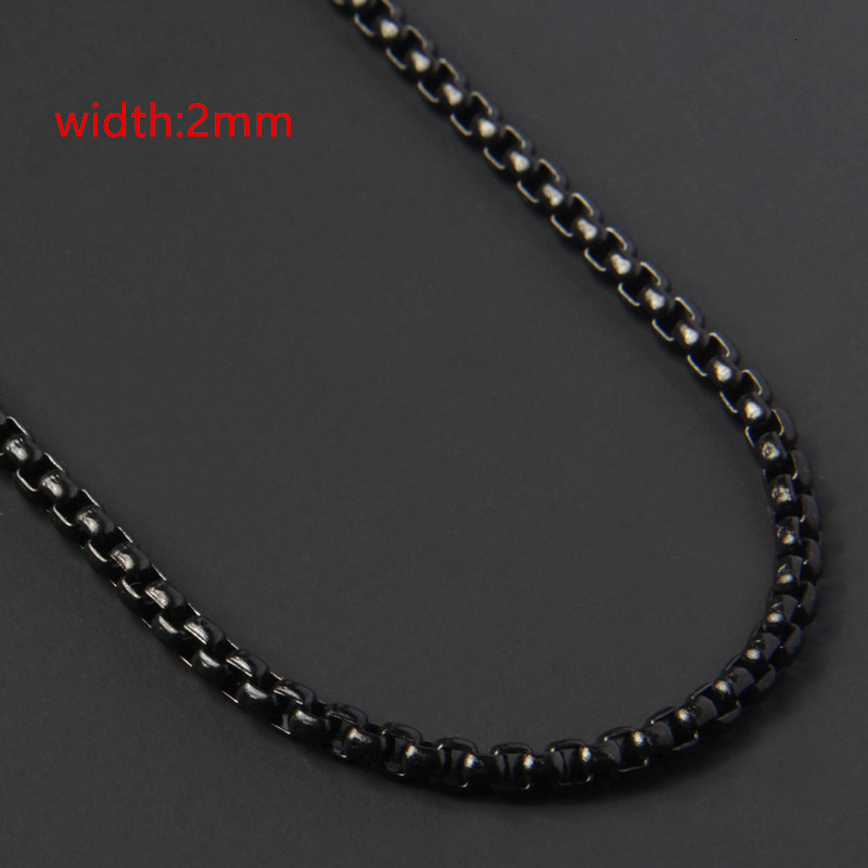 2022 Classic Rope Chain Men Necklace Width 2/3/4/5 MM Stainless Steel Figaro Cuban Chain Necklace For Men Women Jewelry alx