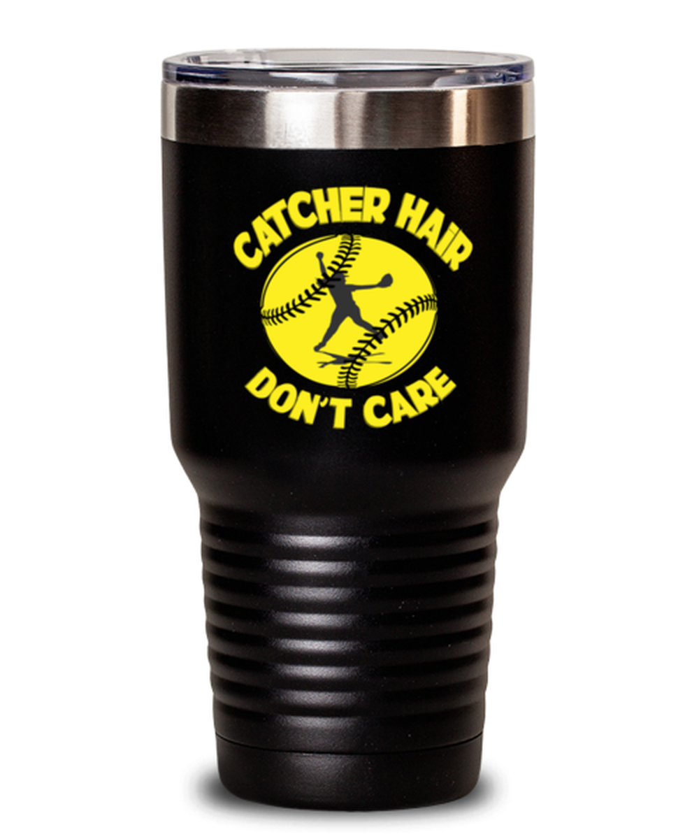 30 Oz Tumbler Stainless Steel Funny Catcher Hair Don’T Care