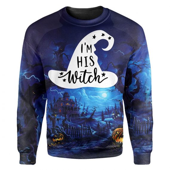 Halloween Couple All Over Print Unisex Sweatshirt