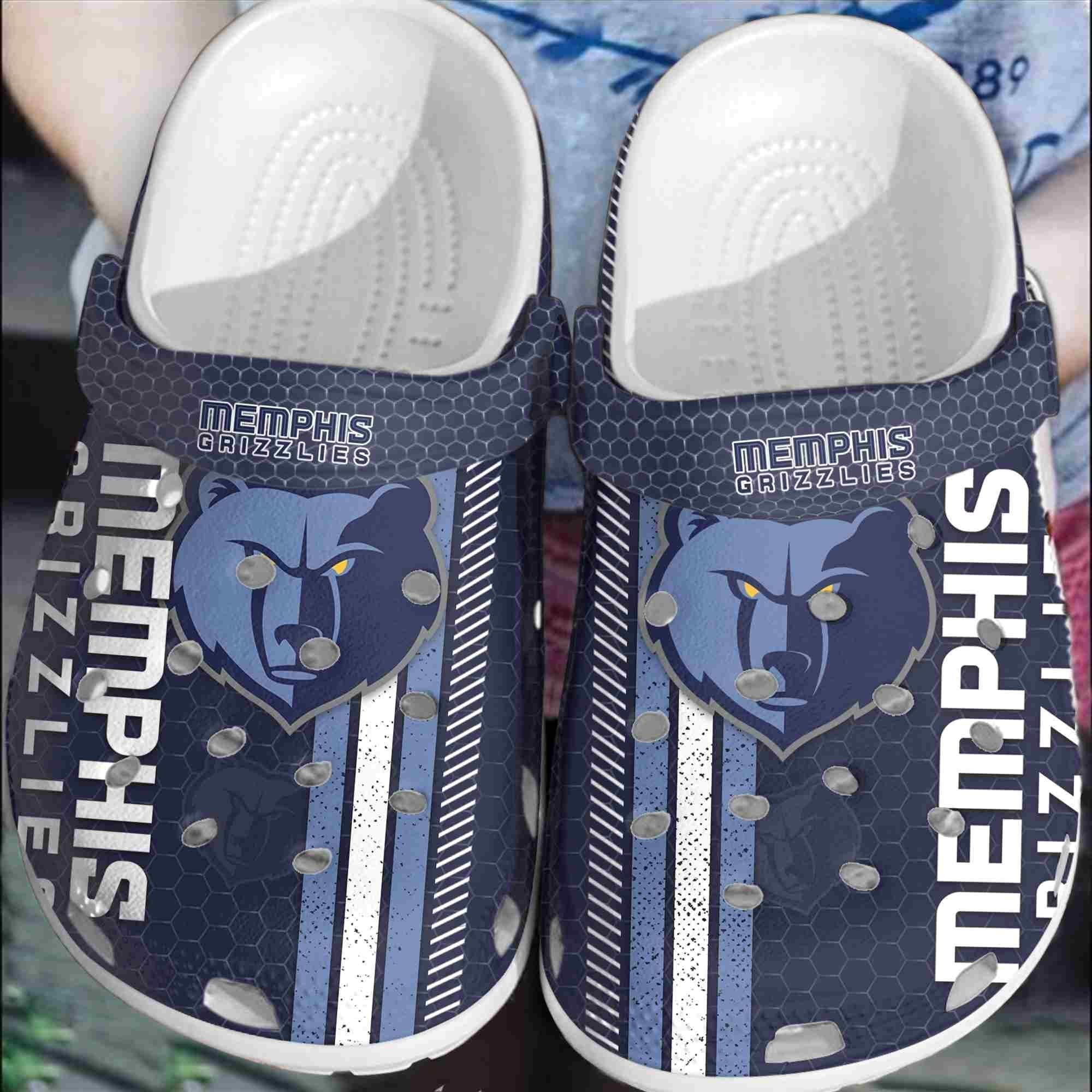 Memphis Grizzlies Basketball Club Clogs Shoes Comfortable Crocband Crocss For Men Women